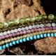 Pink Tourmaline facetted beads BRacelet