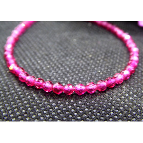 Ruby facetted beads BRacelet