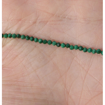 Bracelet fin en malachite facettées