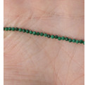 Bracelet fin en malachite à facettes