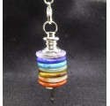 7 Chakras Gemstone Pendulum