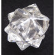 Great Star Icosahedron in Rock Crystal