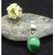 Pendentif Oval en Malachite du Congo