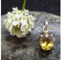 Pendentif Oval Citrine et Argent 925