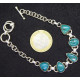 Bracelet Chrysocolle et Argent 925