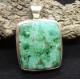 Pendentif en Chrysocolle Rectangulaire