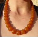 Amber Necklace with round beads