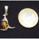 Kangaroo Amber Pendant