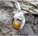 Amber Dolphin Pendant