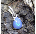 Pendentif en Opale Bleue