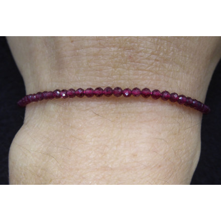 Garnet Bracelet 2mm