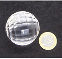 Faceted Rock Crystal Sphere