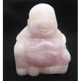 Bouddha en Quartz Rose