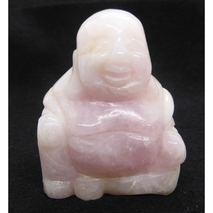 Bouddha en Quartz Rose