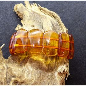 Bracelet en Ambre Cognac