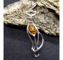 Amber Cat Pendant