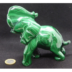 Grand éléphant malachite