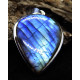 pendentif argent et labradorite