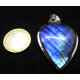 pendentif argent et labradorite