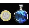 pendentif labradorite sur argent