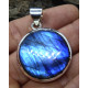 pendentif labradorite sur argent