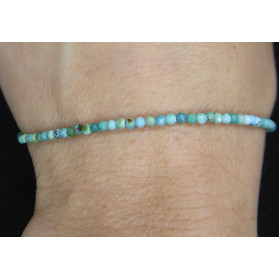 Turquoise Howlite facetted beads BRacelet