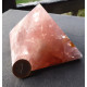 pyramide en quartz rose