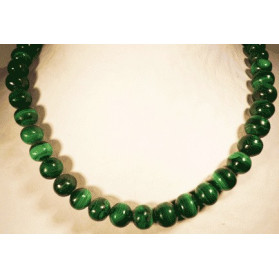 collier ras du cou en malachite