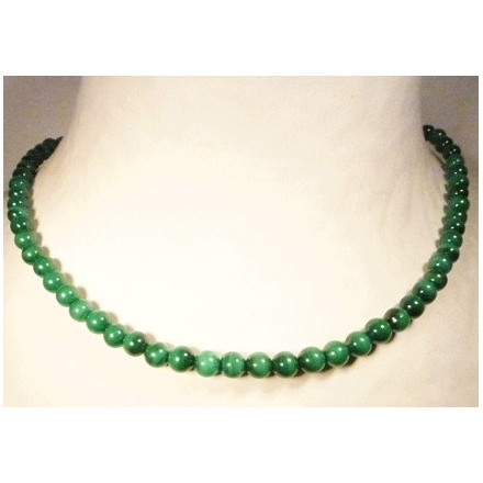 collier en malachite perles 6mm