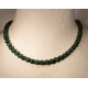 collier en malachite ras du cou