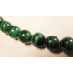 collier malachite perles boules 7mm