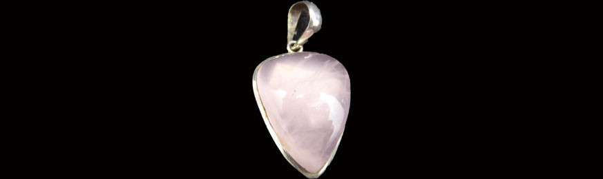 Pendentifs en Quartz Rose