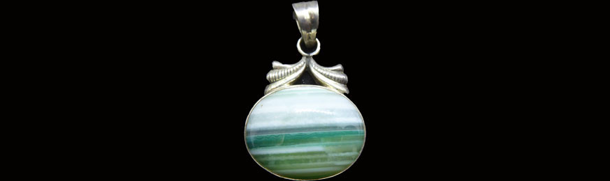 Striped Agate Pendants