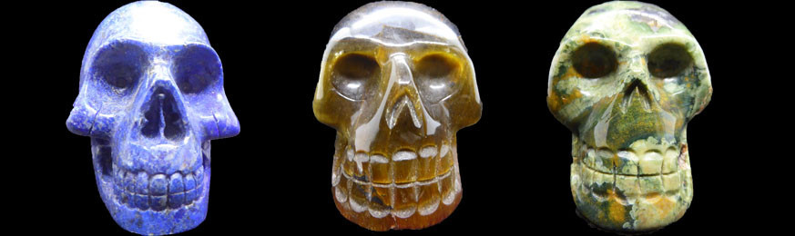 Gemstone Skulls