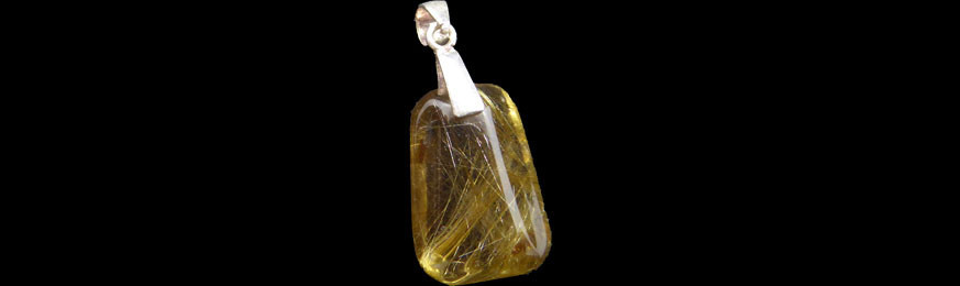 Rutilated Quartz Pendants