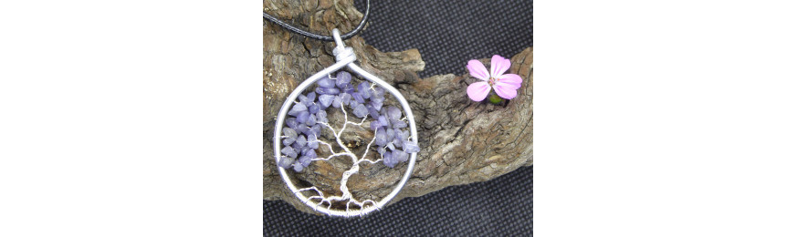 Gemstone Tree of Life Pendants