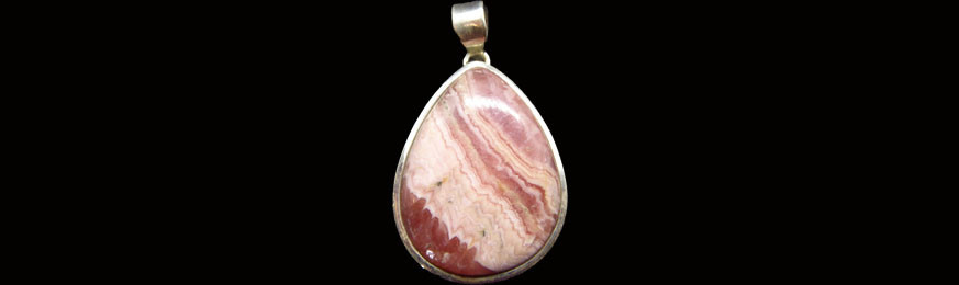 Pendentifs en Rhodocrosite